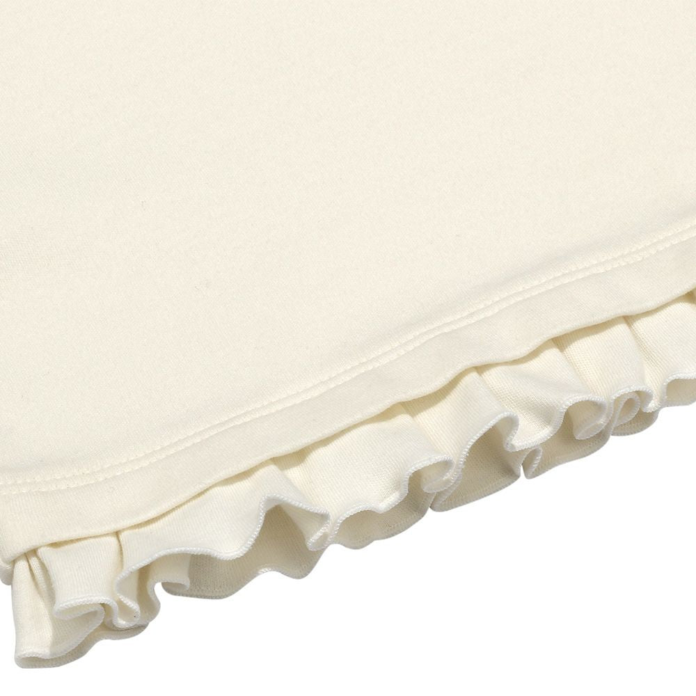 100 % cotton ballet motif flower embroidery T -shirt Off White Design point 2