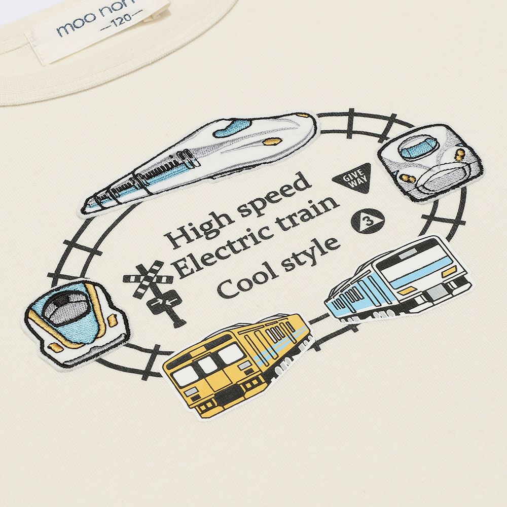 Train vehicle logo print T -shirt Off White Design point 1