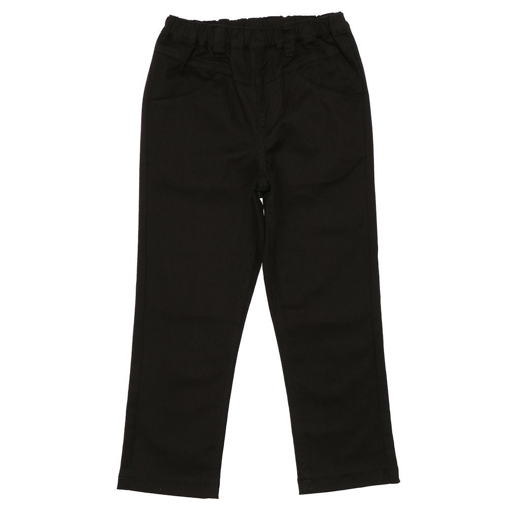 stretch twill pants Black front