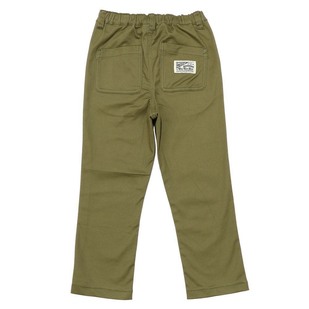 stretch twill pants Khaki back