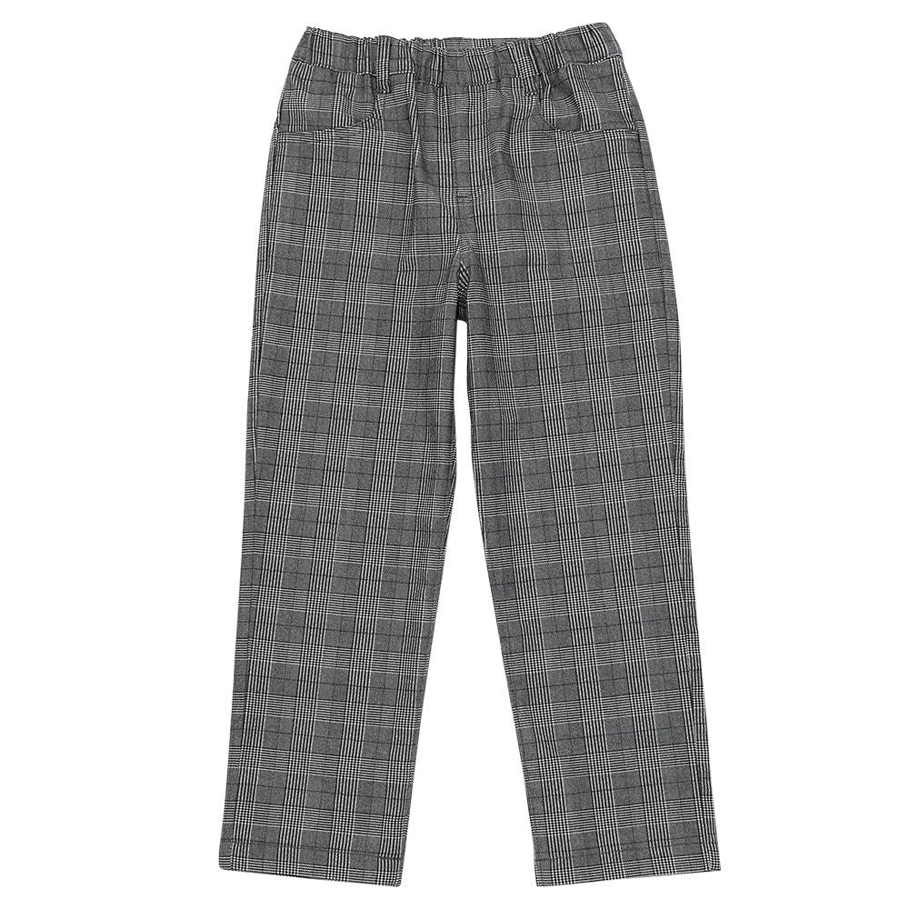 Check pattern pants Charcoal Gray front