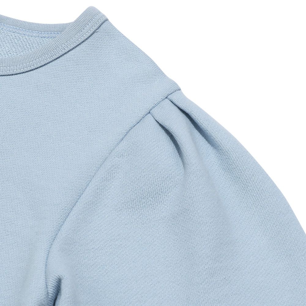 One-piece applique original check sweatshirt Blue Design point 2