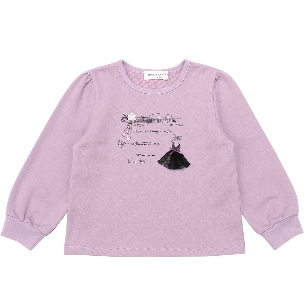 Ribbon Dress Musical Note Logo Print Trainer Purple front