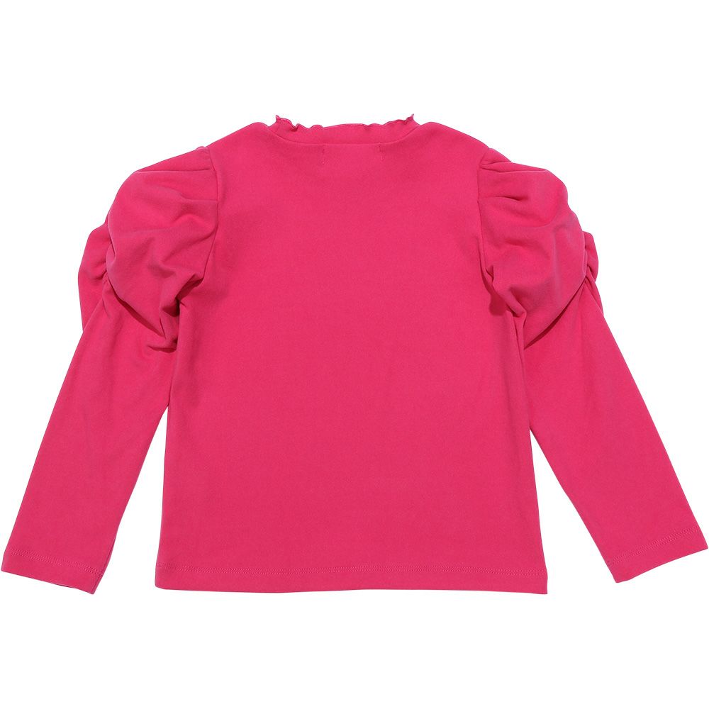 Sherling sleeve T -shirt Pink back
