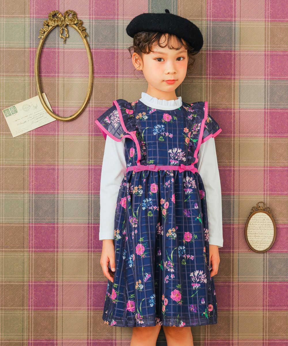 Floral pattern dress with Japanese lining  MainImage