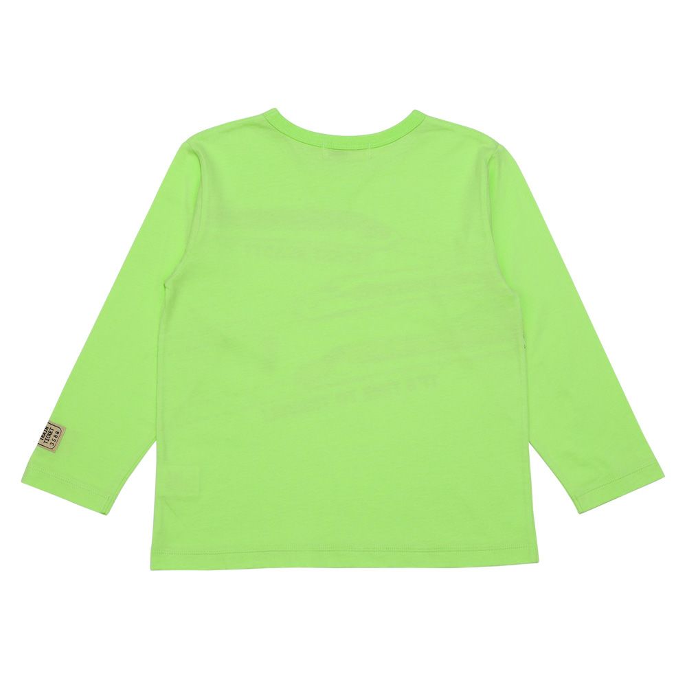 100 % cotton vehicle long -sleeved T -shirt Green back