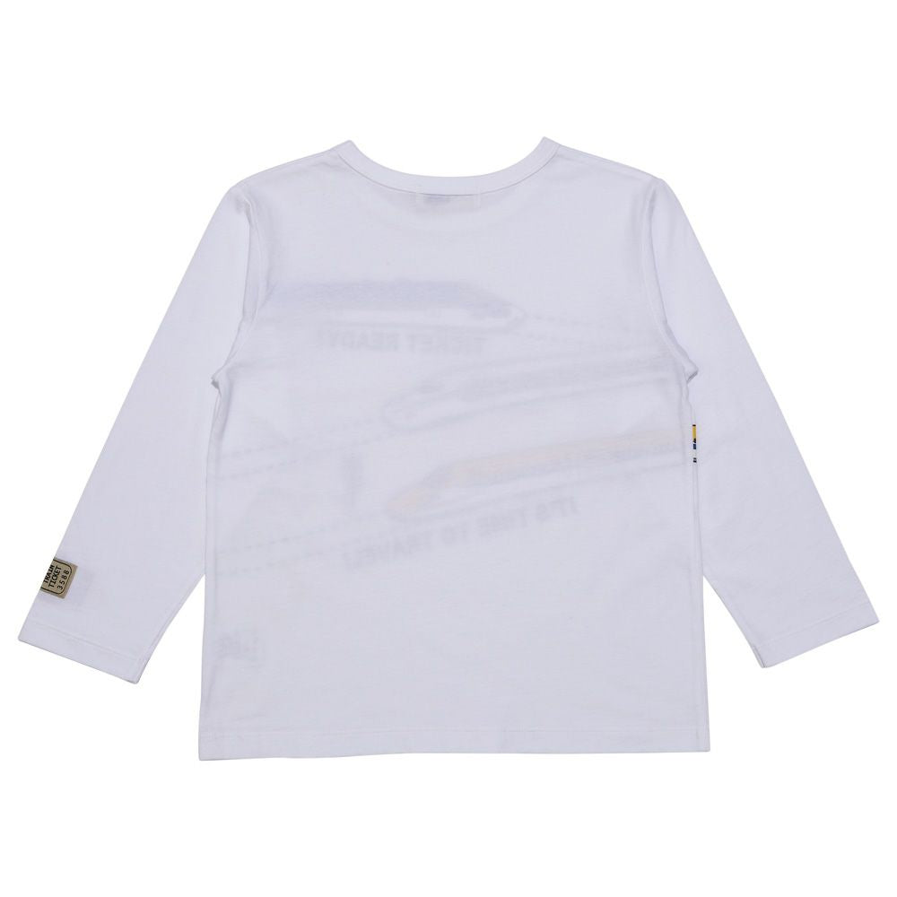 100 % cotton vehicle long -sleeved T -shirt Off White back