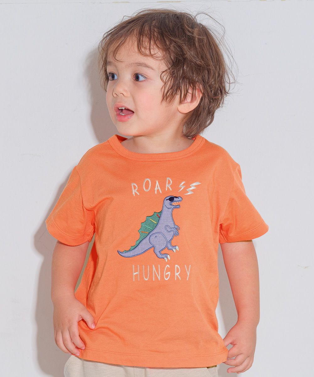 100 % cotton dinosaur embroidery logo T -shirt  MainImage