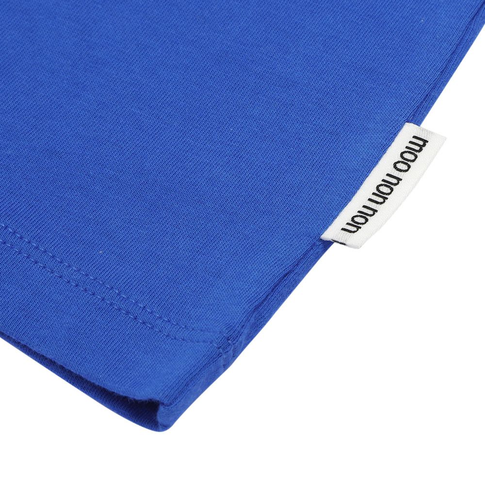 100 % cotton dinosaur embroidery logo T -shirt Blue Design point 2