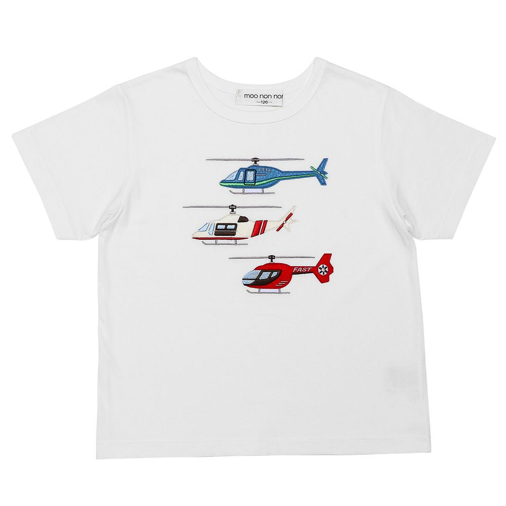 100 % cotton helicopter emblem T -shirt Off White front