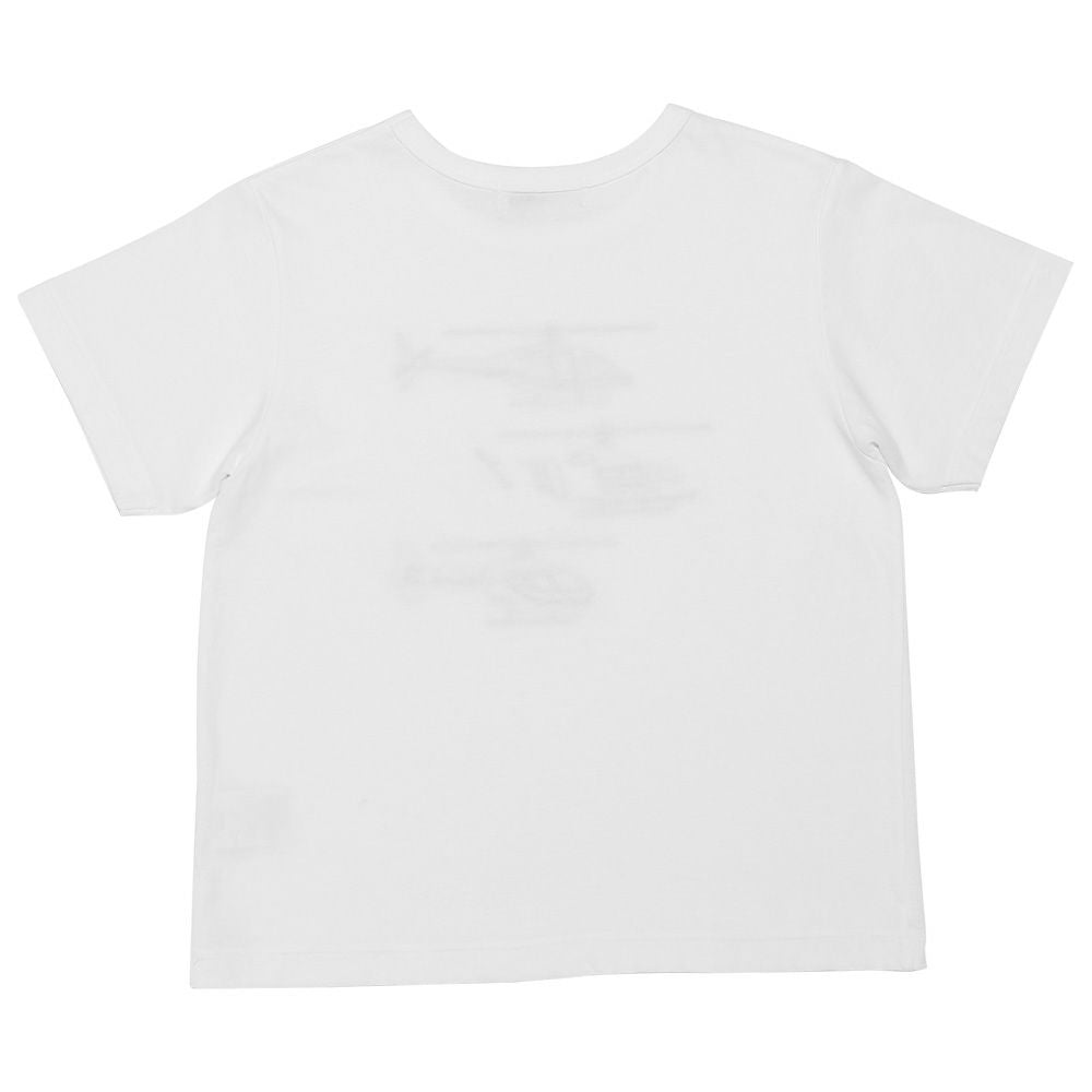 100 % cotton helicopter emblem T -shirt Off White back