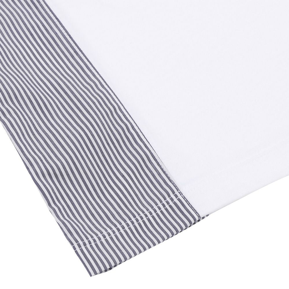 100 % cotton striped pattern T -shirt Off White Design point 2