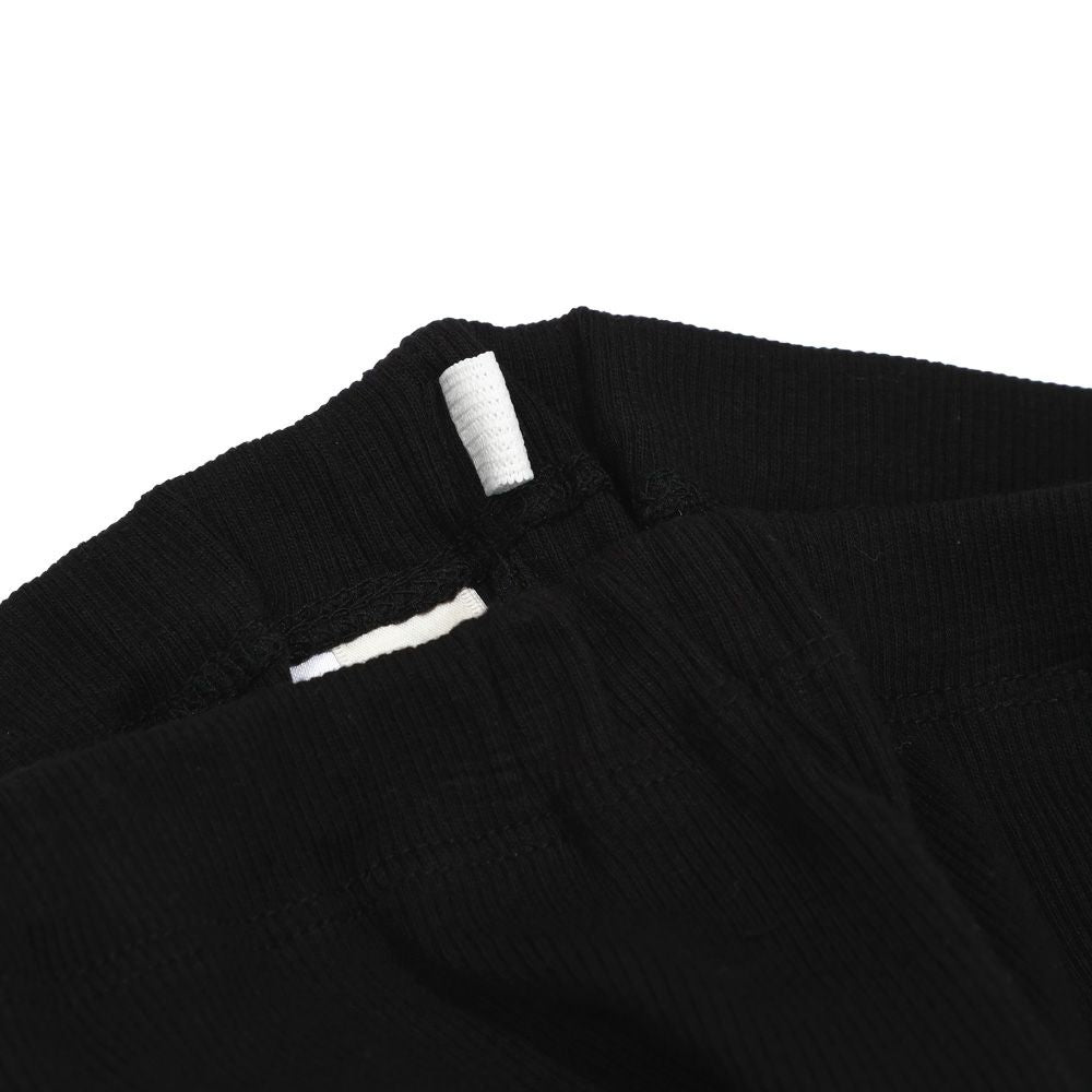 Frill 7 minutes length leggings Black Design point 2