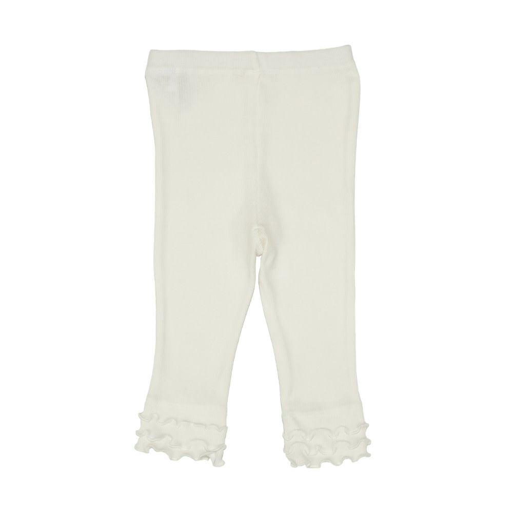 Baby size frill 7 minutes length leggings Off White back