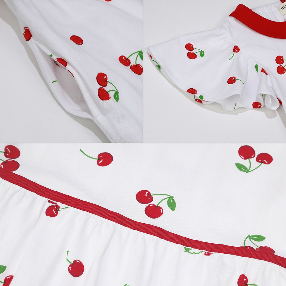 Cherry with collar dress Off White Design point 1