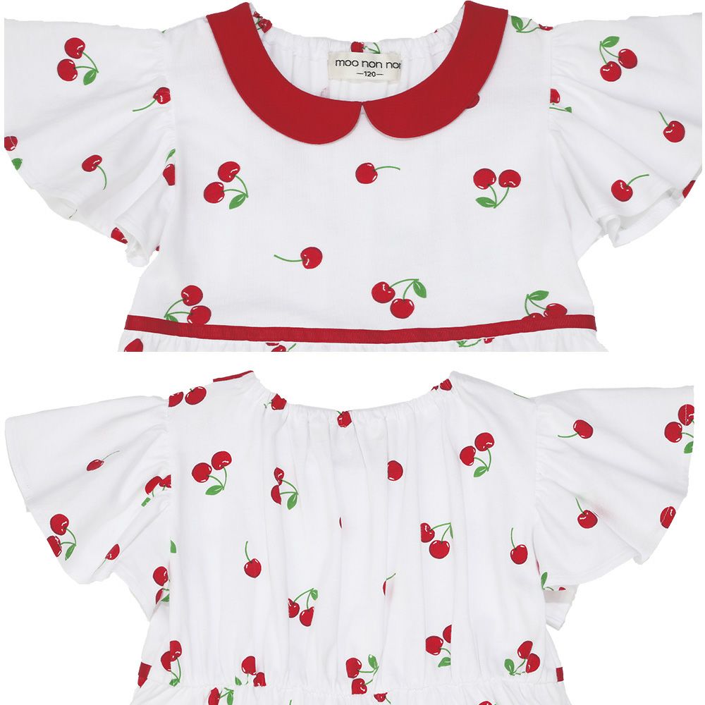 Cherry with collar dress Off White Design point 2