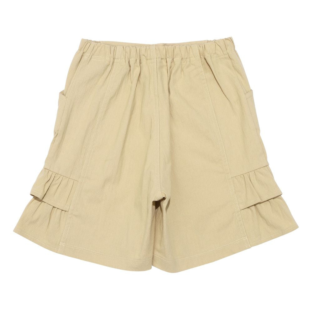 Frill culottes Beige back